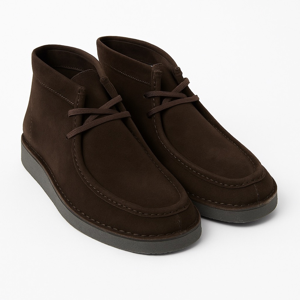 Piombo Men's Brown Suede Chukka Boots - NIB - Size 43 (US 9.5)
